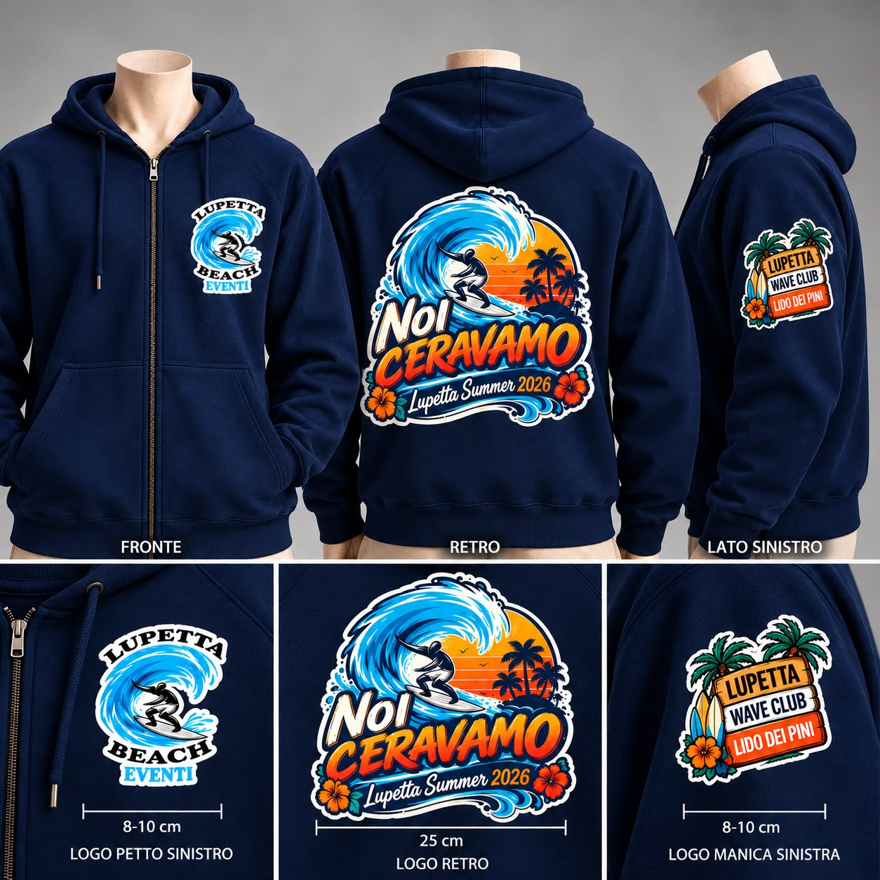 Lupetta Beach Zip Hoodie – Summer Collection 2026