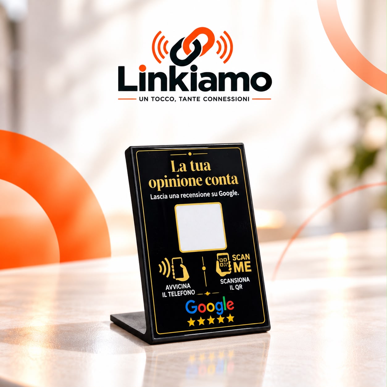 2. STAND NFC+QR PICCOLO – NERO