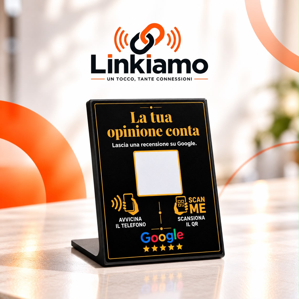 3. STAND NFC+QR GRANDE – NERO